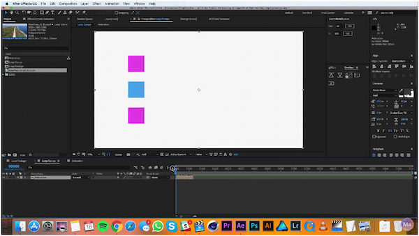 Vídeo en bucle After Effects