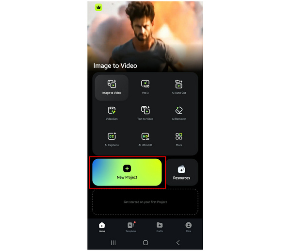 Filmora Mobile New Project
