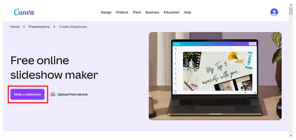 Canva Make Slideshow