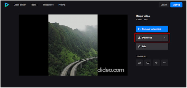 Download Merged Mp4s
