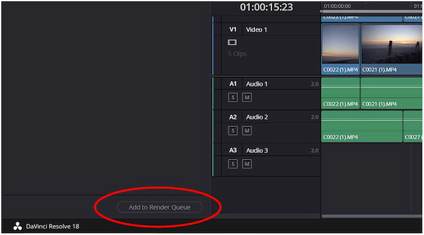 Add To Render Queue