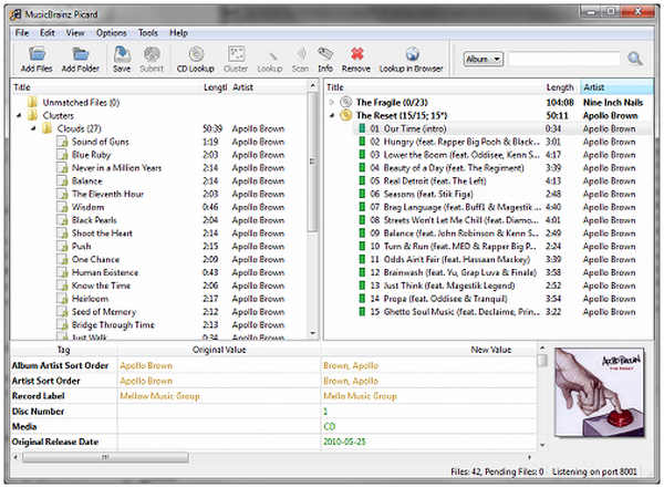 MusicBrainz Picard-interface