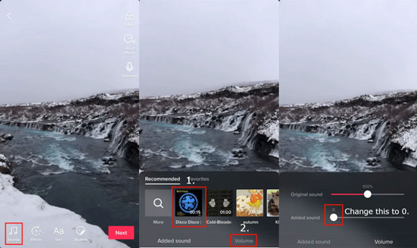 Slå Tiktok-lyd direkte fra