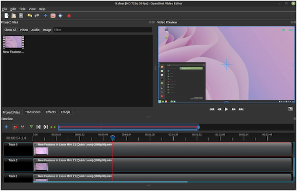 Open Source Video Editor OpenShot