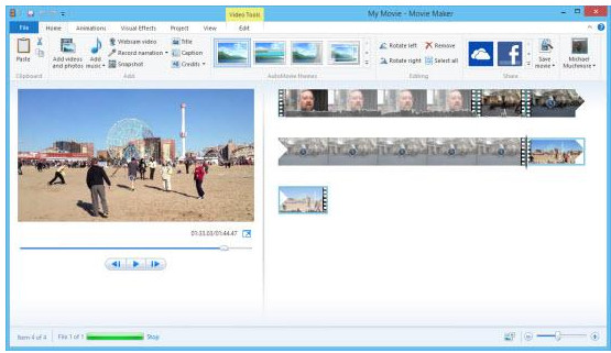 A Windows Movie Maker