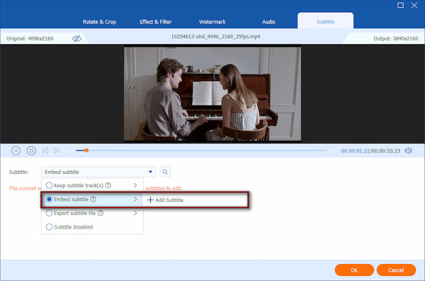 Import Subtitle File