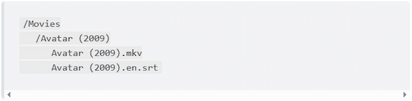 Movie Subtitle Naming Conventions