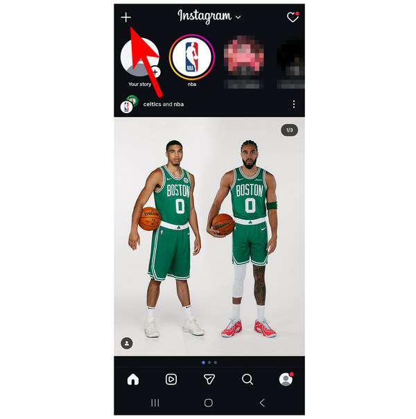 Instagram Add Button
