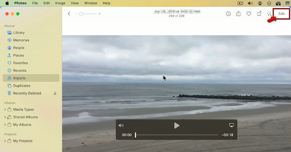 Enter Editing Mode In Photos App