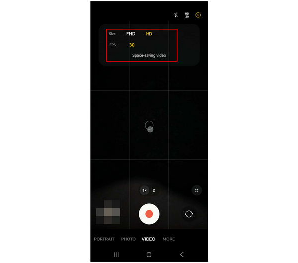 Samsung Camera Space Saving