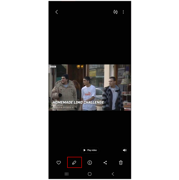 Samsung Gallery Edit Button
