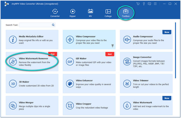 Remover Powtoon Watermark AnyMP4 Toolbox