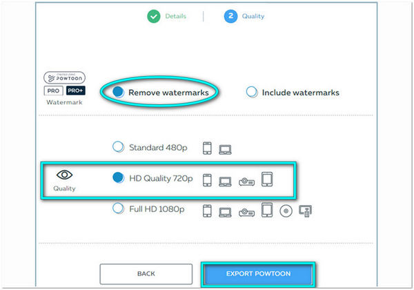 Poista Powtoon Watermark Premium Export