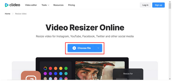 Clideo Online Tool Choose File