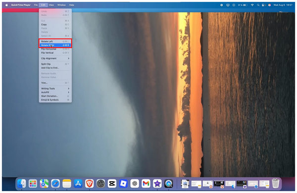 Quicktime Rotate Right
