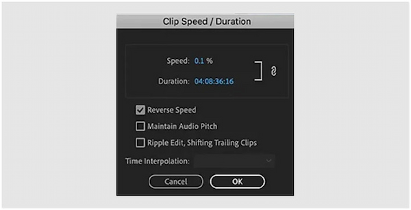 Enable Reverse Speed