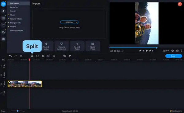 Movavi Split Segment To Rotate