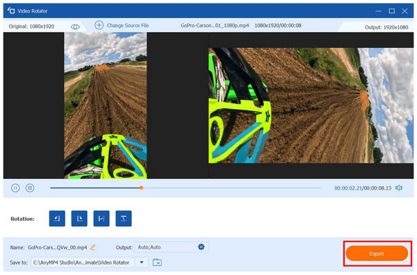Anymp4 Video Converter Ultimate Export