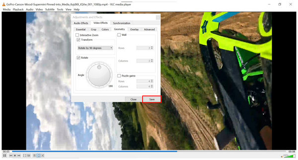 VLC Media Player Save