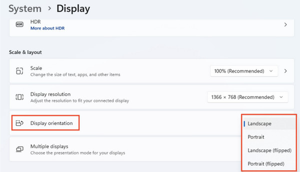 Rotate With Windows System Settings