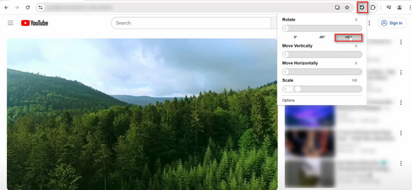 Rotate Youtube Video With Extension