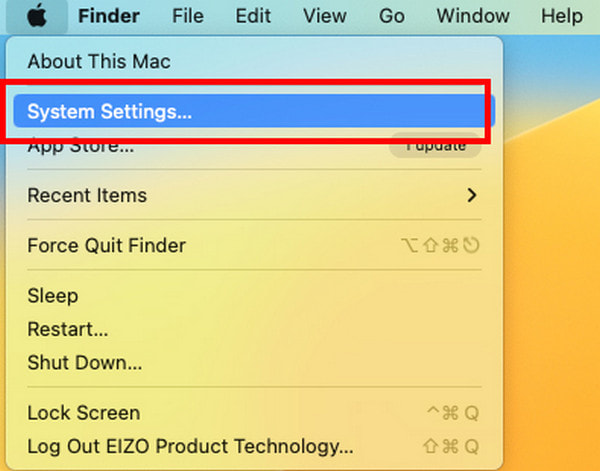 Select System Settings From Menu