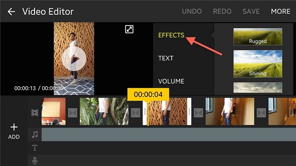 Použijte samsungs skrytý video editor