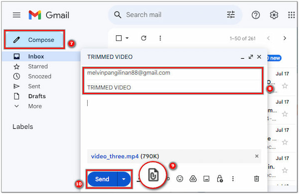 Attached File and Send