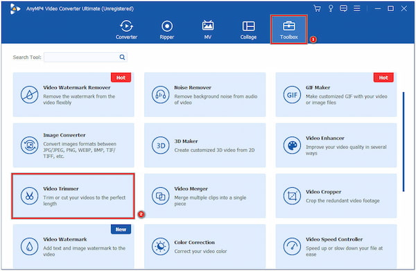 Navigate to Video Trimmer Tool