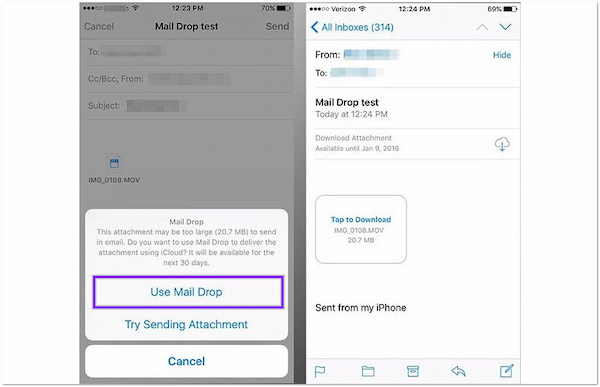 Uzun Video iPhone Maildrop