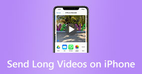 Stuur lange video's op iPhone