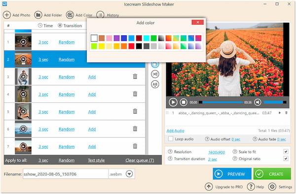 Icecream Online Video Slideshow Maker