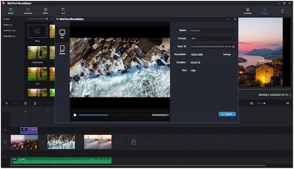 MiniTool Movie Maker Creatore di presentazioni video