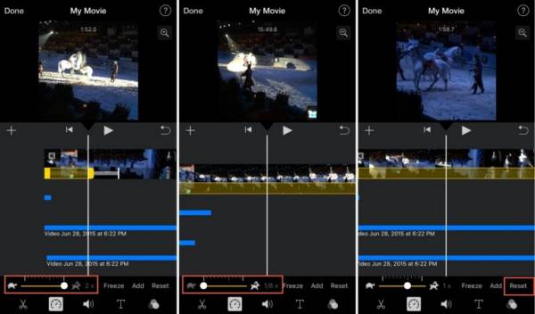 iMovie 慢速 iOS