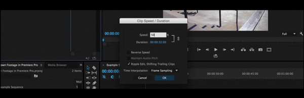 Reducir la velocidad de Video Premiere Pro