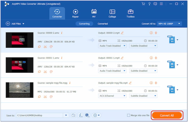 Converti video nel formato e nel codec corretti