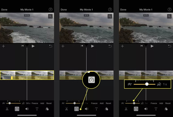 iPhone iMovie'de Videoları Hızlandırma