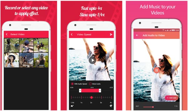 Snabbspolningsvideoapp för Android Videospeed