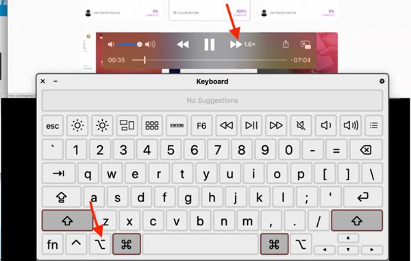 HotKey To Speed Up Video In QuickTime