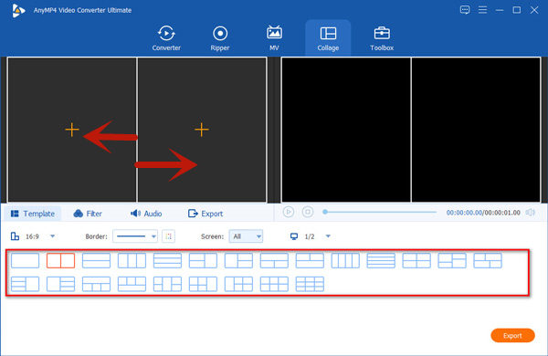 Select A Template And Adjust Boundaries