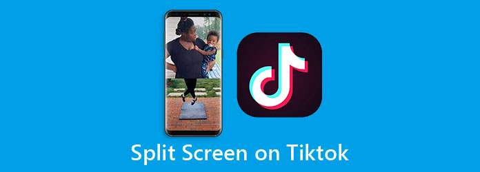 Gesplitst scherm op TikTok