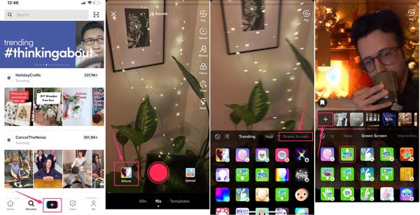 Cómo usar el efecto de pantalla verde en TikTok