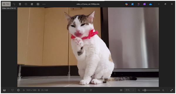 Nástroj pro ořezávání videa ve Windows Video Editoru