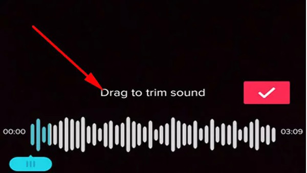 Trim Sound on TikTok Before Recording