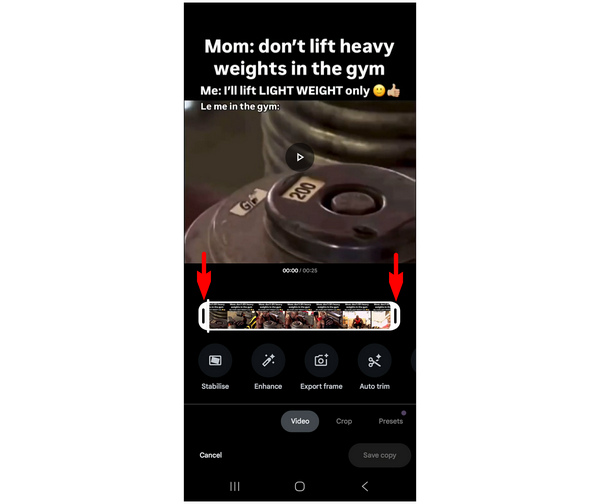 Google Photos Trimmer