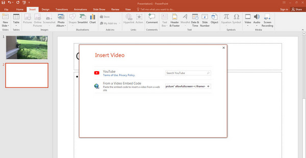 Insert Aoutube Video
