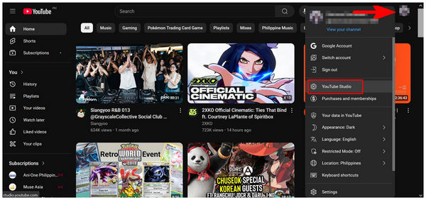 Youtube Studio Profile