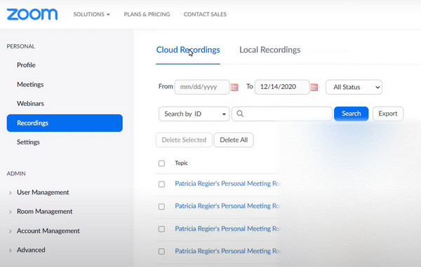 Cloud Recordings