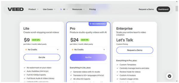 Veed Pricing