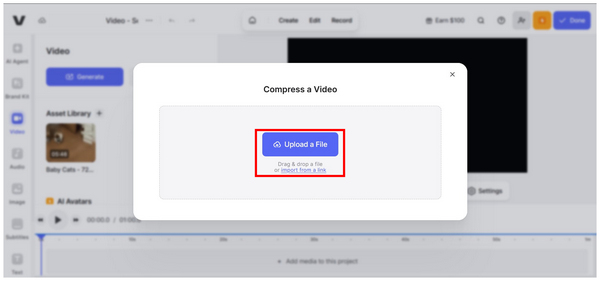 Veed Video Compressor Upload